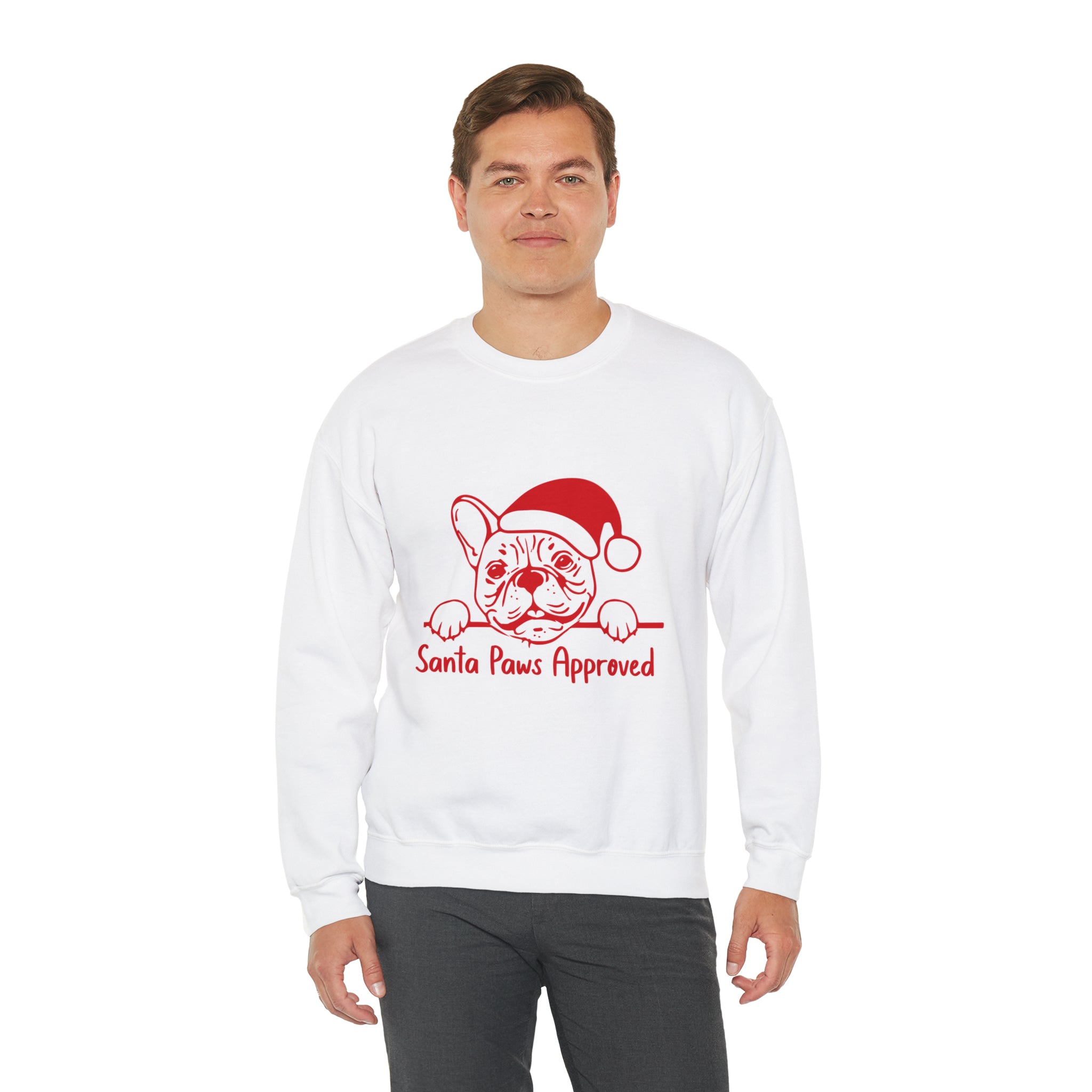Minimal-Aesthetic Santa Paws Sweater - Unisex Sweatshirt for Fashion