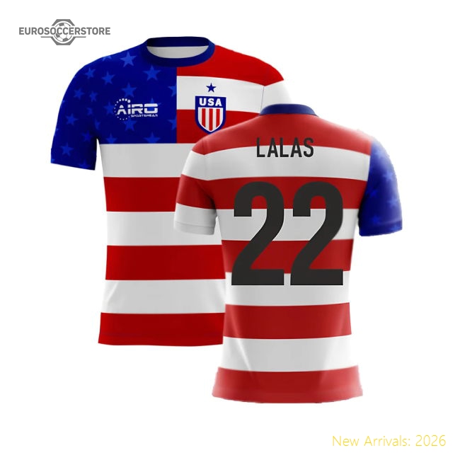 2025-2026 American National Team Airo Concept First Jersey (lalas 22)