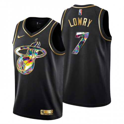 Black Miami Heat #7 Heat Jersey - Material Basketball Jersey