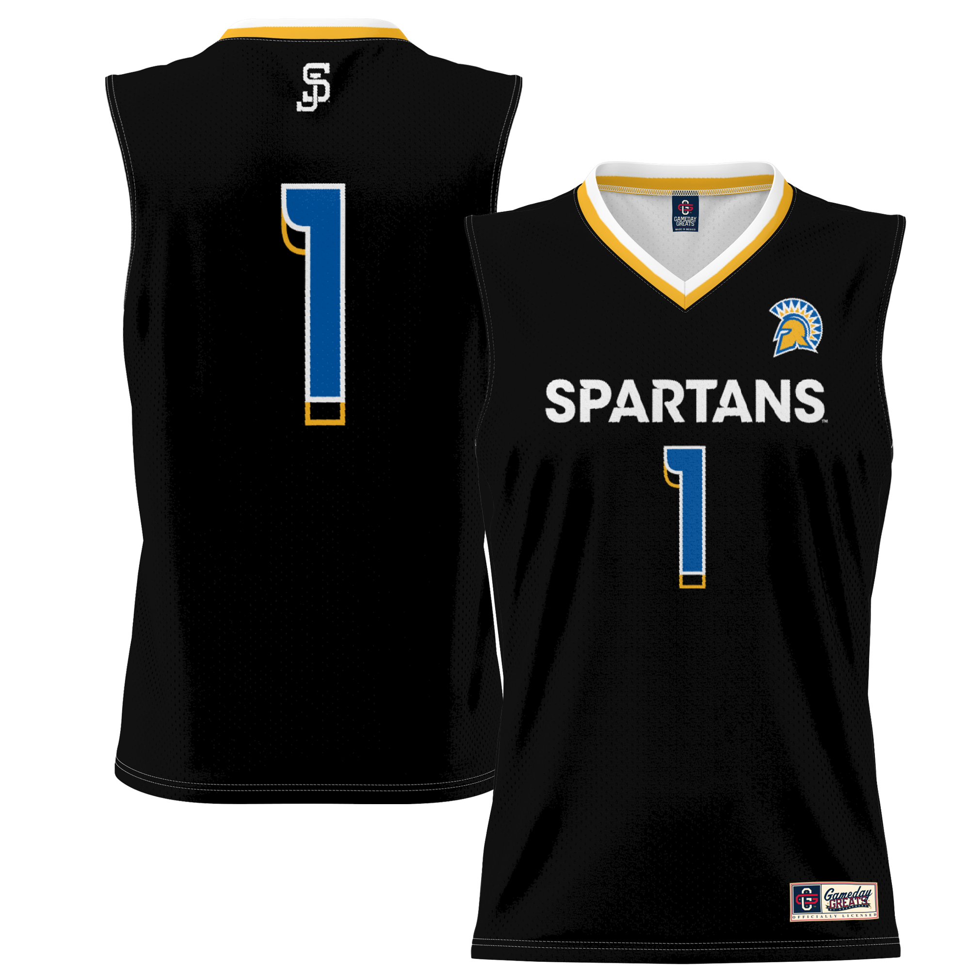 [NJP] San Jose State Spartans GameDay Greats Youth Lightweight Basketball Jersey - Black