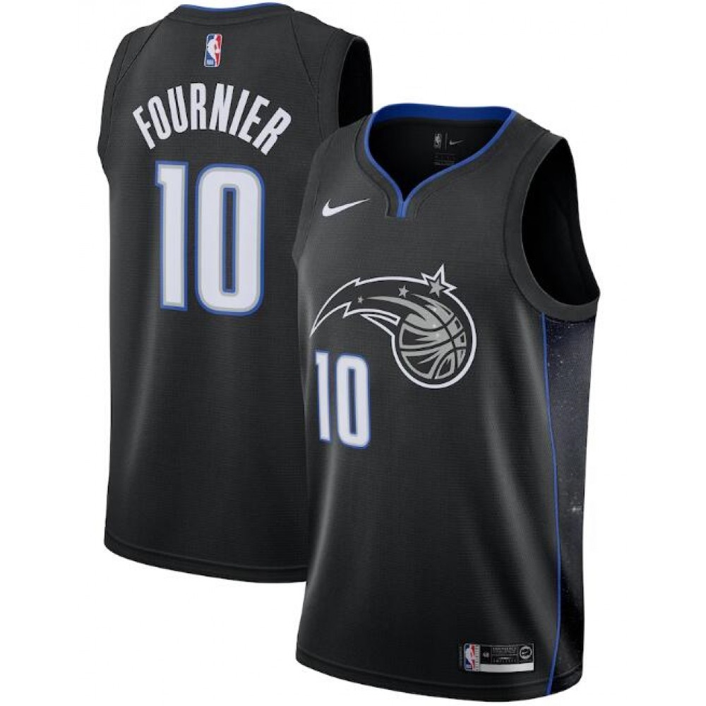 Men's Orlando Magic #10 Evan Fournie Black City Edition Stitched Swingman Jersey