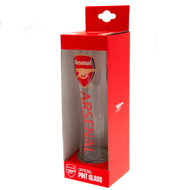 match worn Arsenal FC Tall Beer Glass