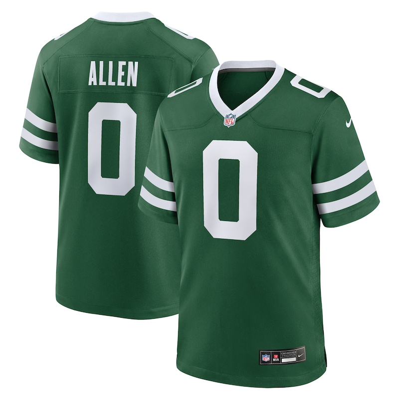 None Braelon Allen NY Jets Iconic Premium-Quality Jersey Football Appa
