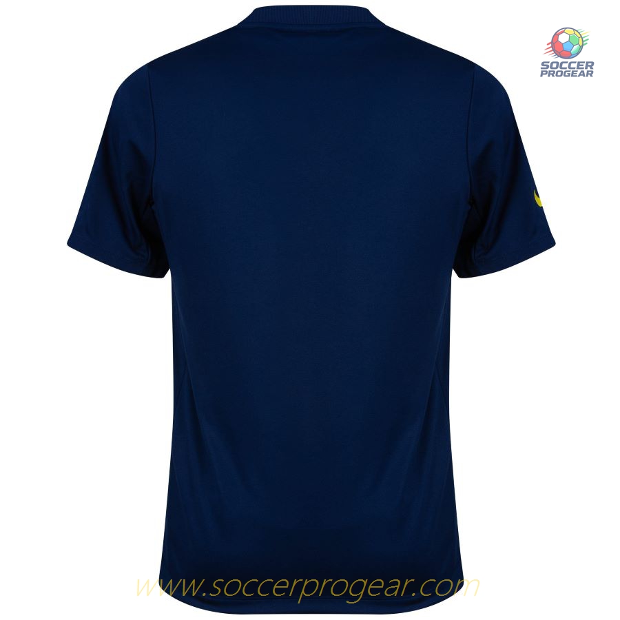 Atletico Madrid 2025/26 Collection Pre Match Football Shirt Blue / Yellow