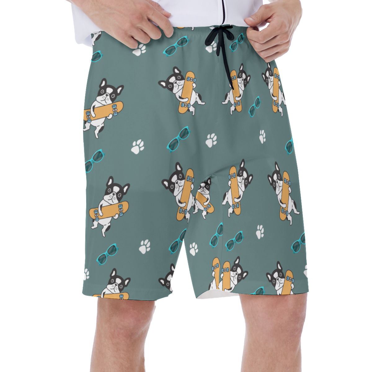 Frenchie-Fan Pet-Lover Walter - Men's Beach Shorts for Fashion Lovers