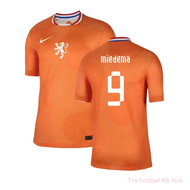 2025-2026 Netherlands Womens Team Home Shirt (Unisex) (Miedema 9)