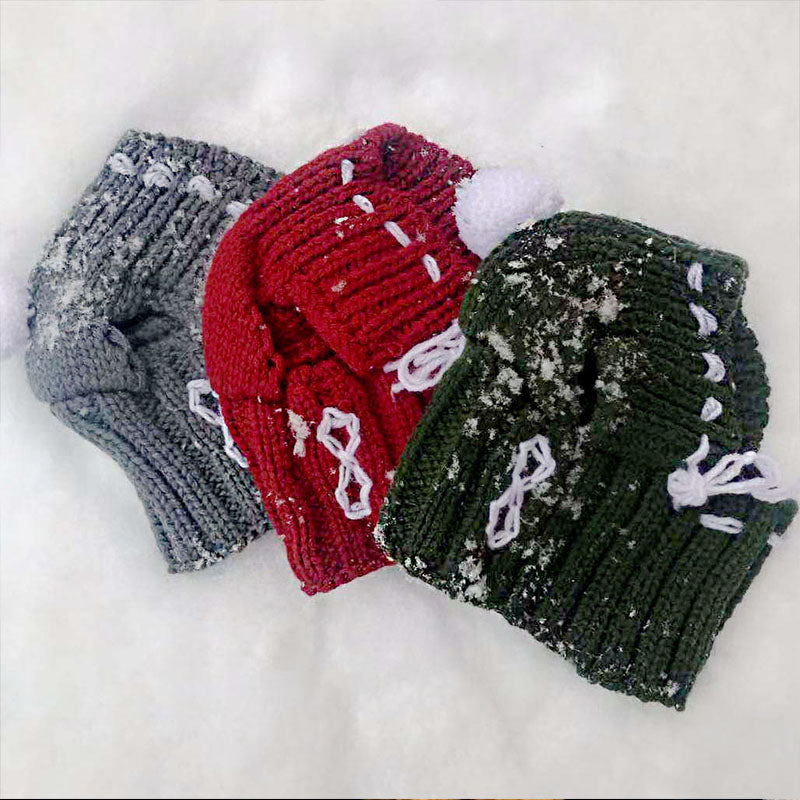 French Bulldog Winter Woolen Hat For French Bulldog Durable Dog Clothes