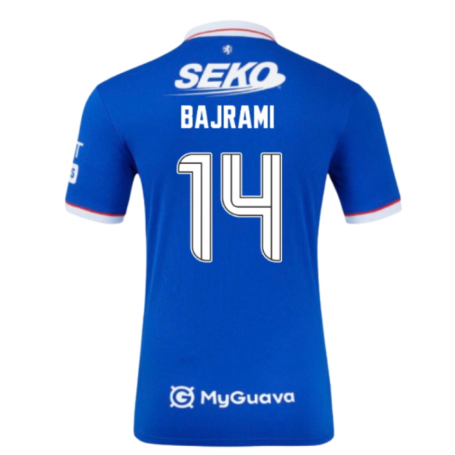 Authentic 2025-2026 Rangers Home Authentic Bajrami 14 With Modern