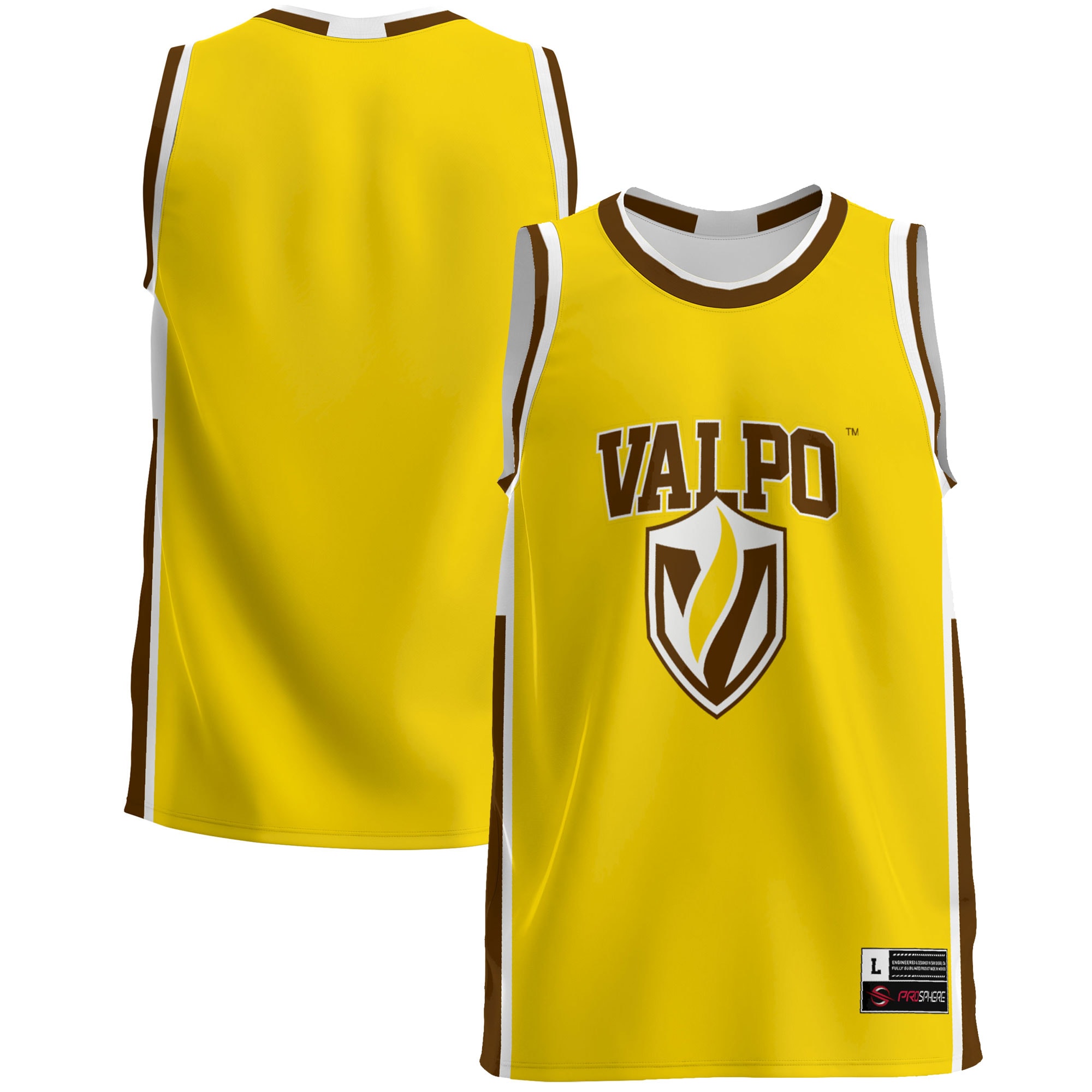 [NJP] Women's Valparaiso University GameDay Greats Lightweight Basketball Jersey - Gold