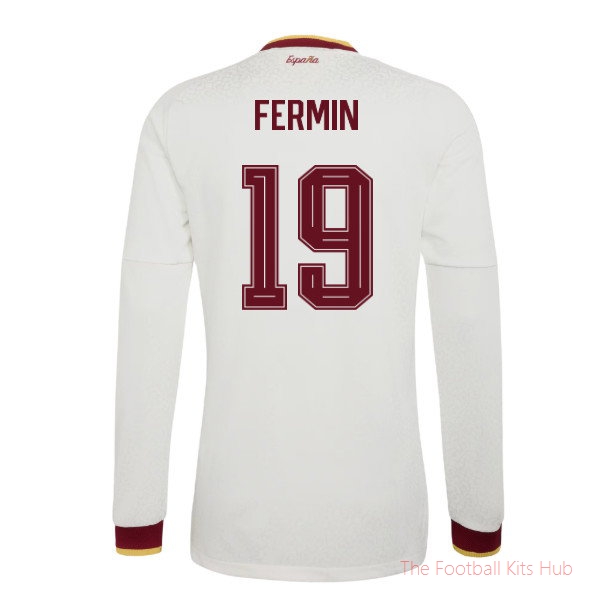 [JED] 2026/27 Spain Authentic Long Sleeves Away Shirt (Fermin 19)