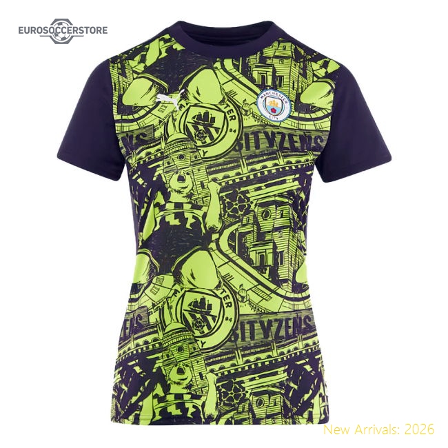 Man City Womens Exclusive Jersey Performance Fabric Flexible
