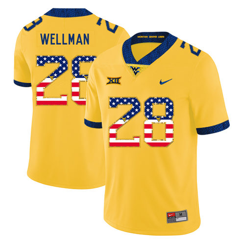 Men's None Elijah Wellman #28 performance Yellow 2024 premium Jersey
