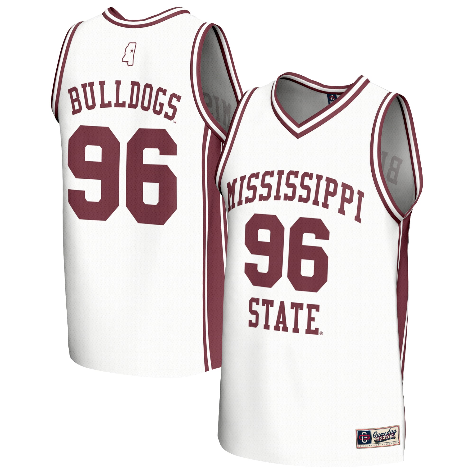 Mississippi State Bulldogs GameDay Greats Youth Lightweight Collegiate Basketball Fashion Jersey - White