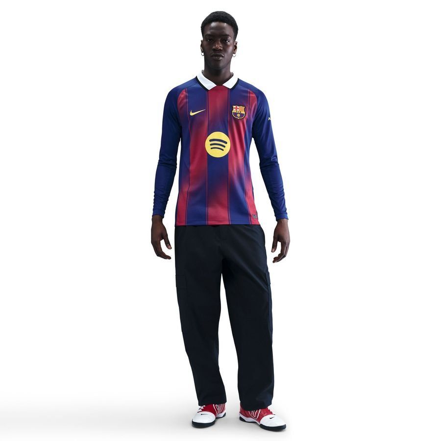 Barcelona Home Shirt 2025/26 Long Sleeves In Multiple Adult Sizes