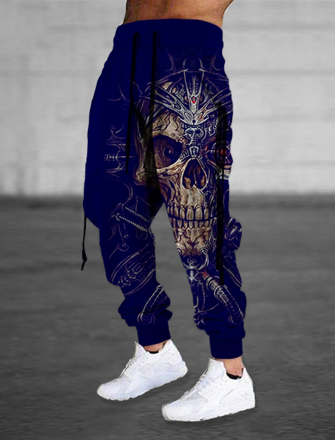 Men's Sweatpants Joggers Trousers Drawstring Side Pockets Elastic