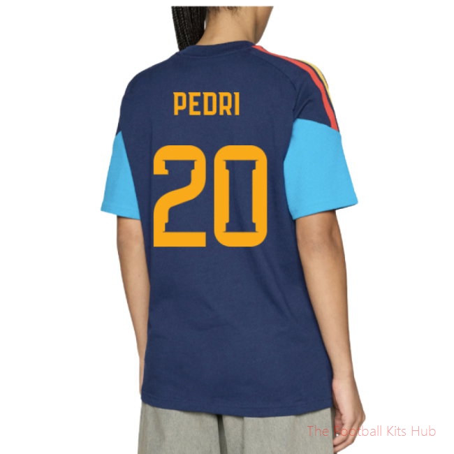 [EFS] 2026/27 Spain Training Tee (Night Indigo) (Pedri 20)