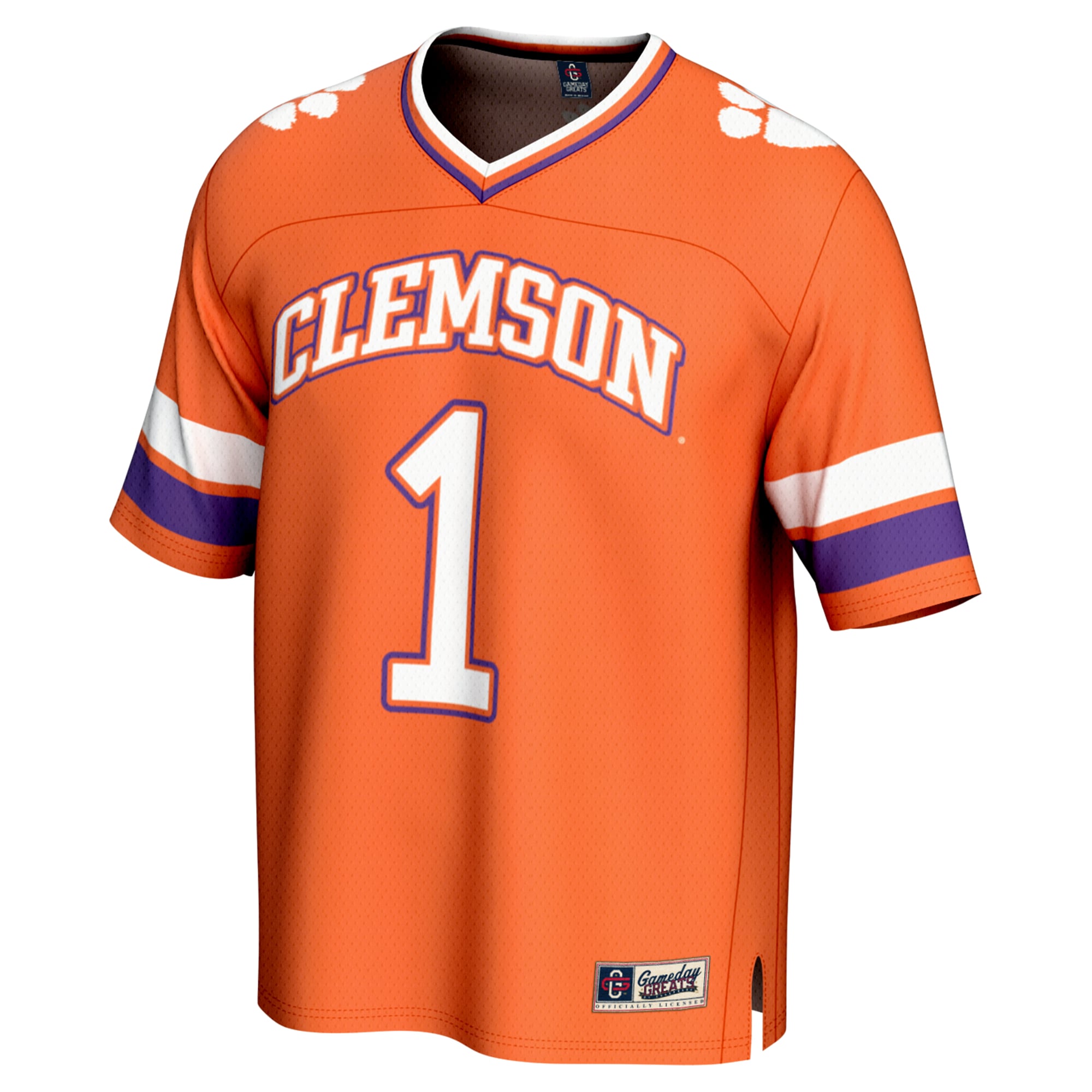 [DDG] Clemson Tigers GameDay Greats Unisex Lightweight Collegiate Football Fashion Jersey - Orange