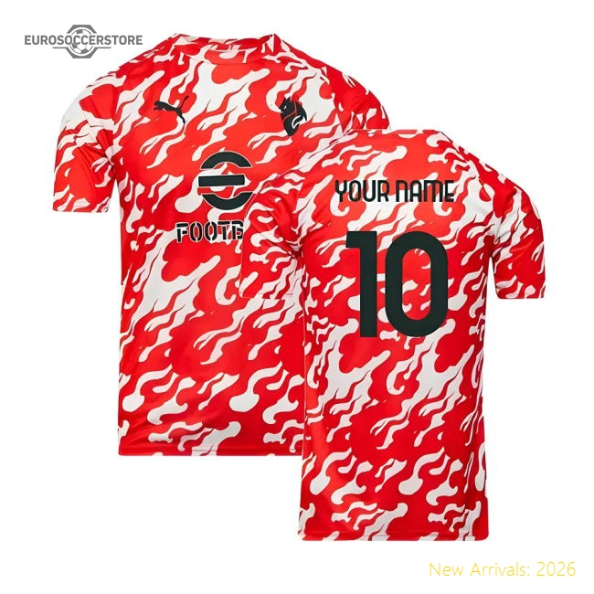 Match Ac Milan Home Jersey Breathable Comfortable Durable