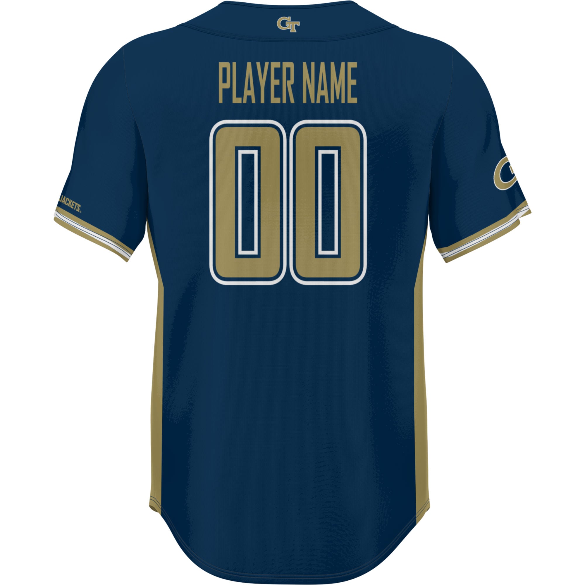 Georgia Tech Yellow Jackets GameDay Greats NIL Pick-A-Player Lightweight Baseball Jersey - Navy