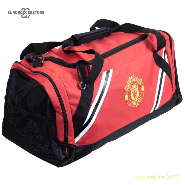 Superior Manchester United Fc Core Stripe Holdall - Collectors Item