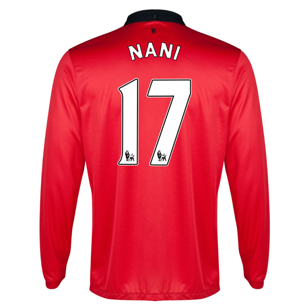 Lightweight Man Utd 13-14 Manchester United 17 Nani Home Long Sleeve