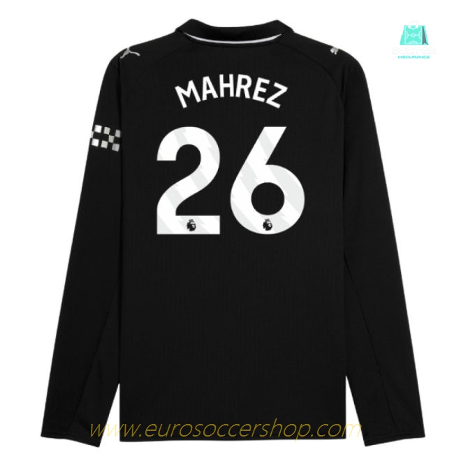 2025-2026 Man City Long Sleeve Away Shirt (Mahrez 26)
