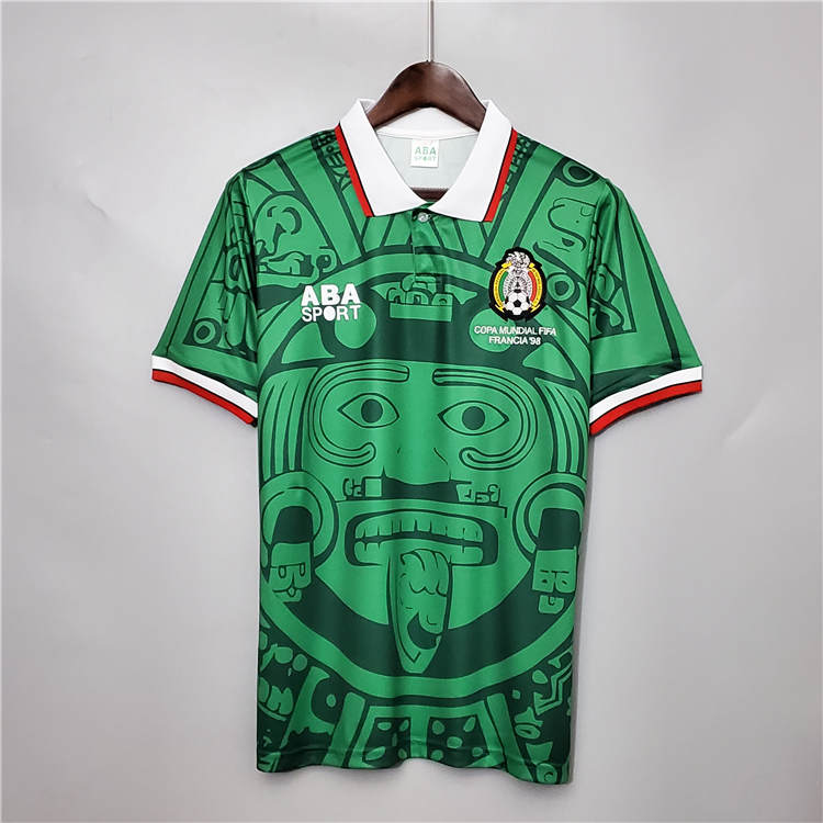 Lightweight MEXICO RETRO SHIRT 1998 HOME SOCCER JERSEY FOOTBALL SHIRT