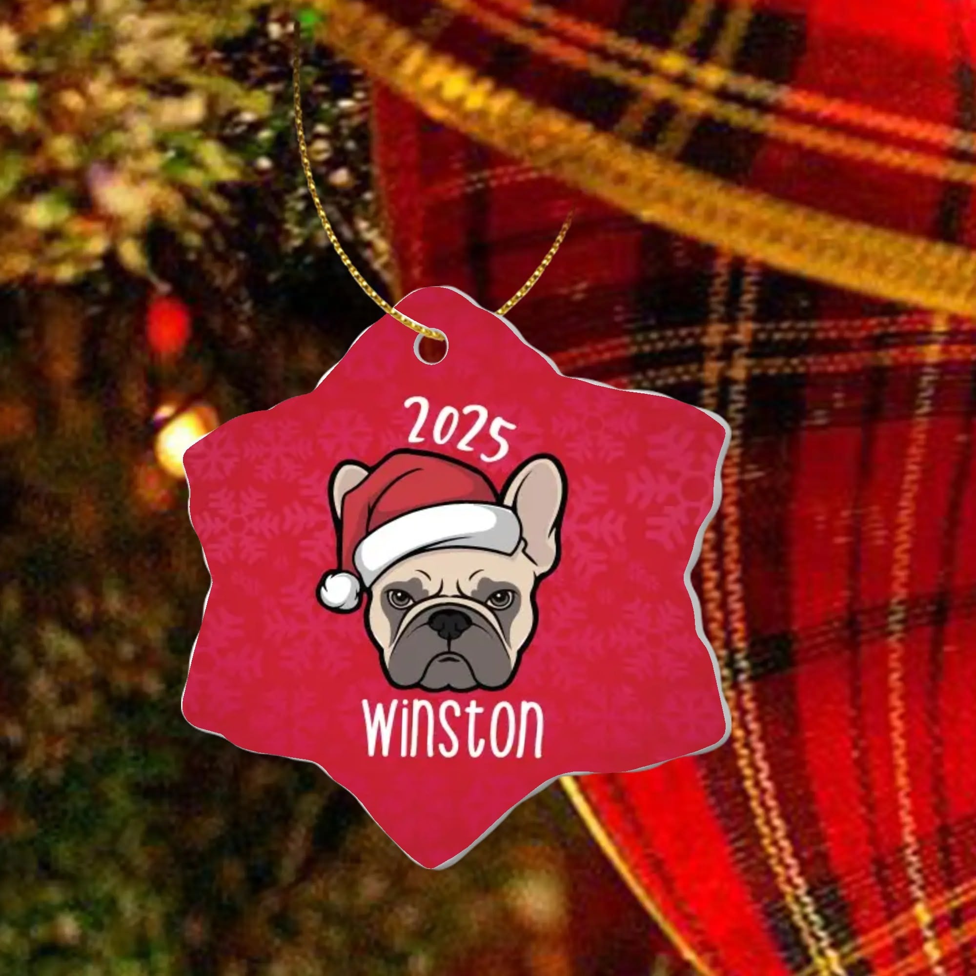 Minimal-Aesthetic Personalized Ornaments For Frenchie Lovers With You...