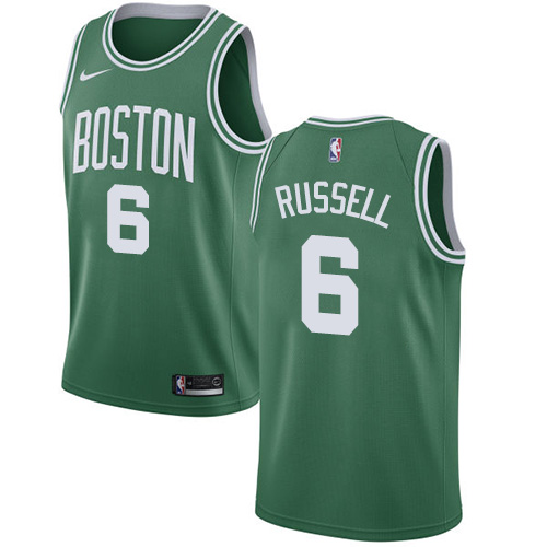 Authentic Celtics #6 Bill Russell 2024 Icon NBA Swingman Jersey Green