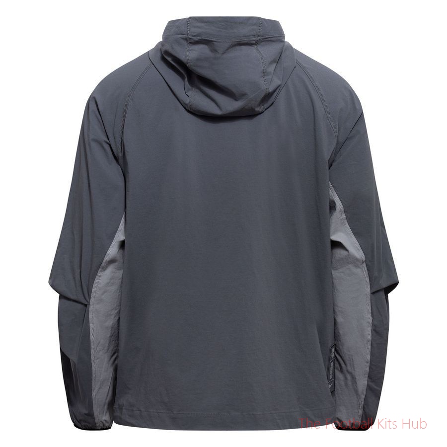 Barcelona Training Jacket Tech Woven Windrunner FZ - Smoke Grey