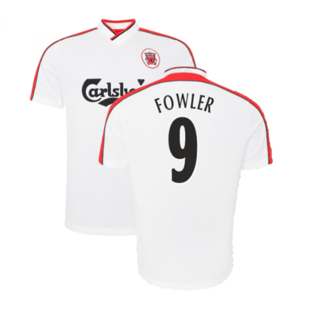 1998-1999 Liverpool Away Legendary Flexible EPL Shirt FOWLER 9 Ad#257
