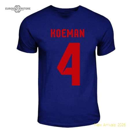 Best-Selling Ronald Koeman Barcelona Hero T-Shirt (Navy)