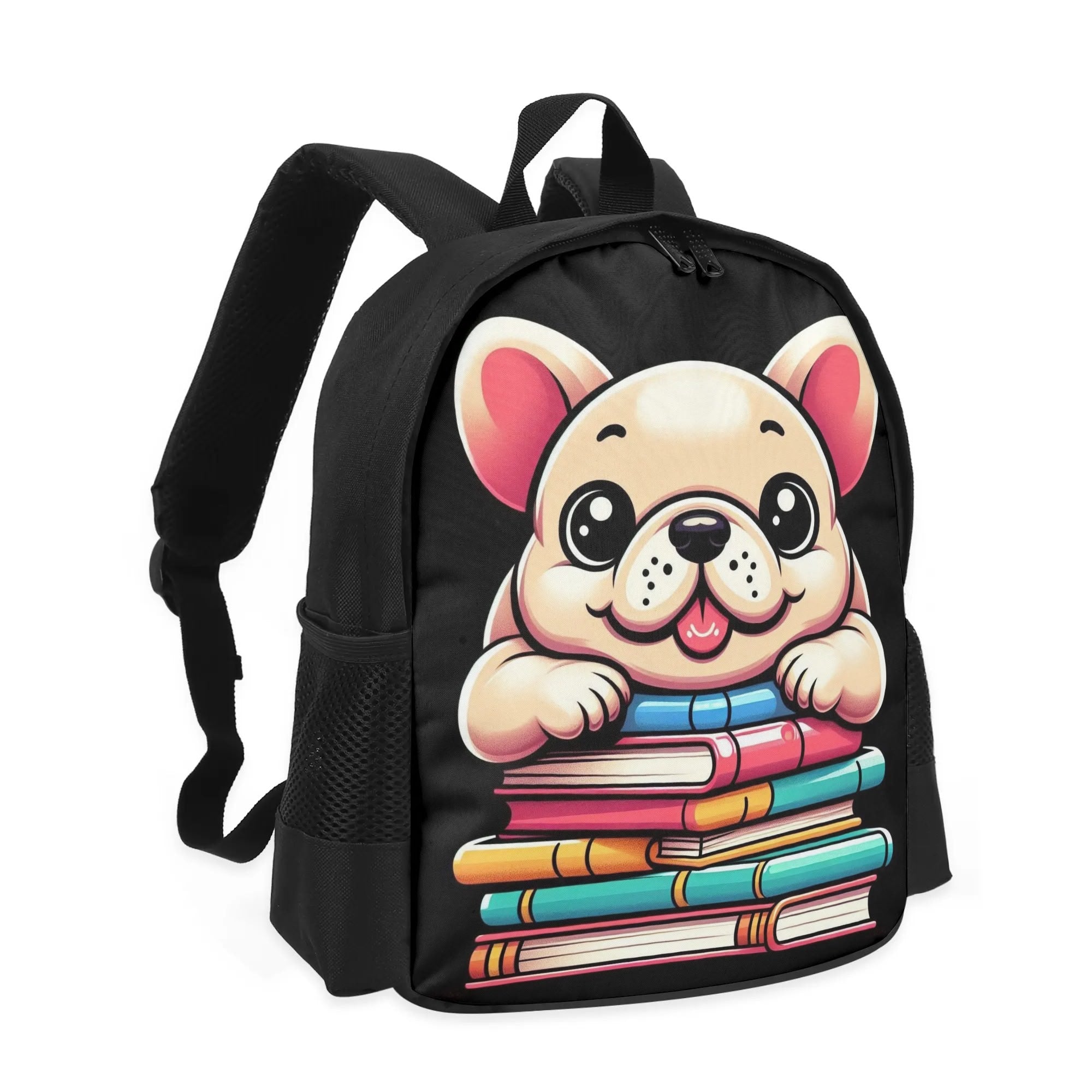 French Bulldog Finn Kids School Backpack Durable Dog Item