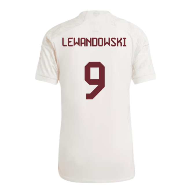 2023-2024 Bayern Munich Third Shirt (Lewandowski 9) Reinforced Seams