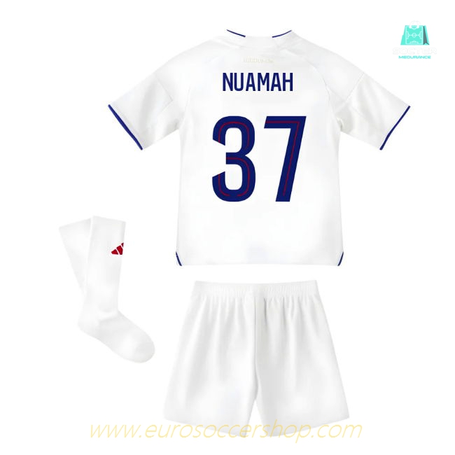 2025-2026 Olympique Lyon Home Mini Kit (Nuamah 37)
