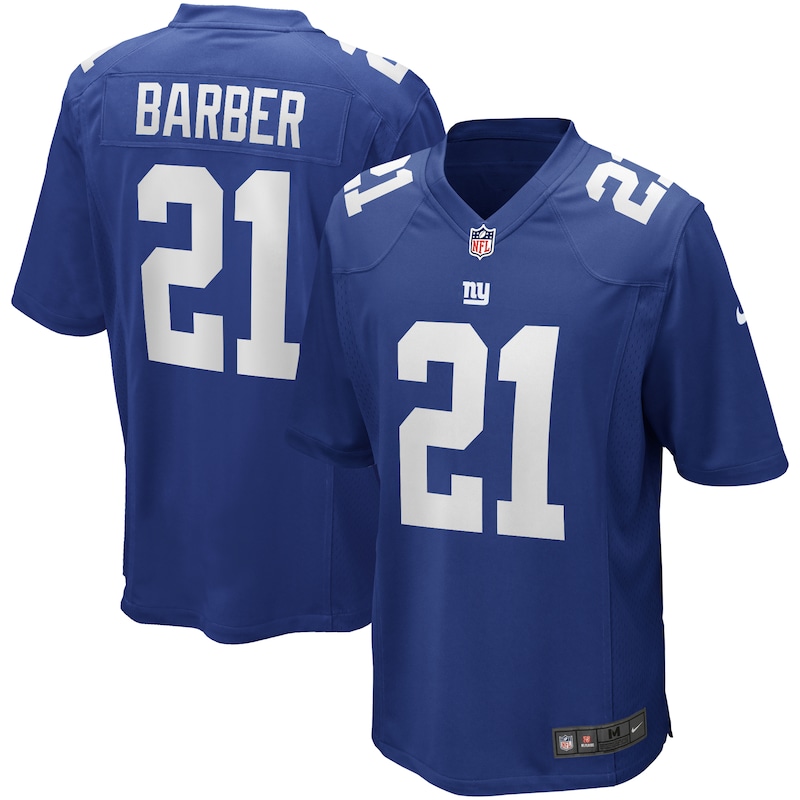None Tiki Barber New York Giants NFL Team Authentic Jersey Game Day We