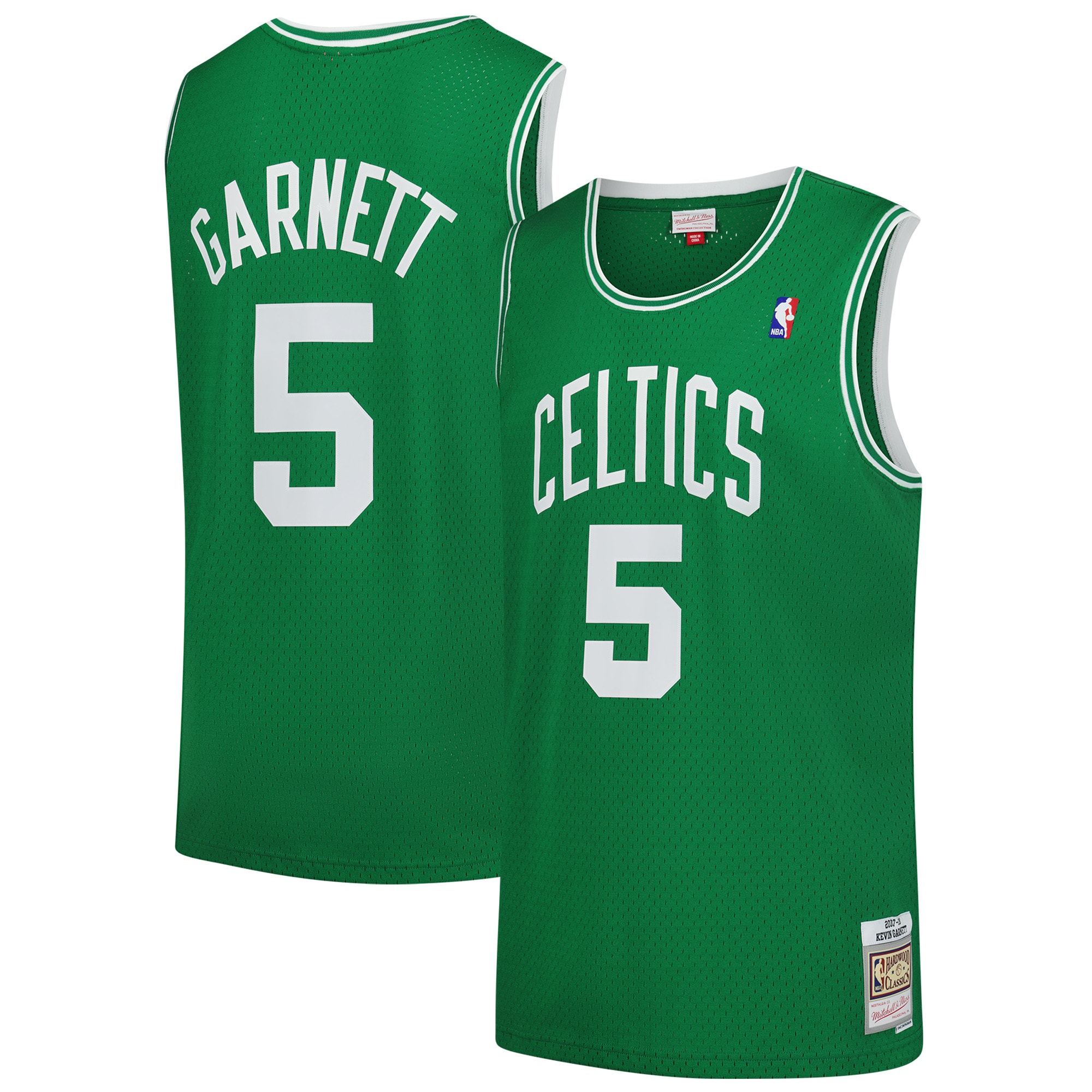 [ESK] Kevin Garnett Boston Celtics 2007/08 Hardwood Classics Swingman Jersey - Kelly Green