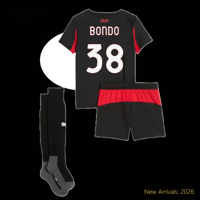 Ac Milan Children 2025 Home Jersey Shirt Football Fan Match Day Football Fan Gear