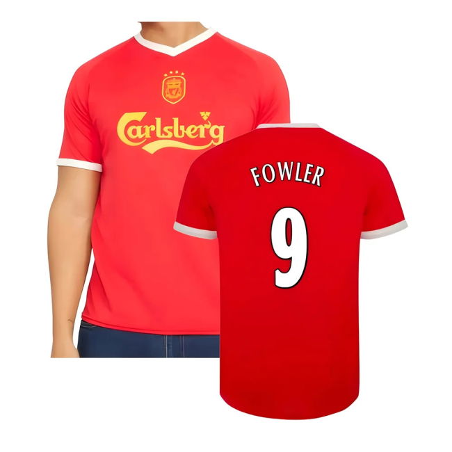 Retro 2001-2003 Liverpool Home Heritage Jersey (FOWLER 9)