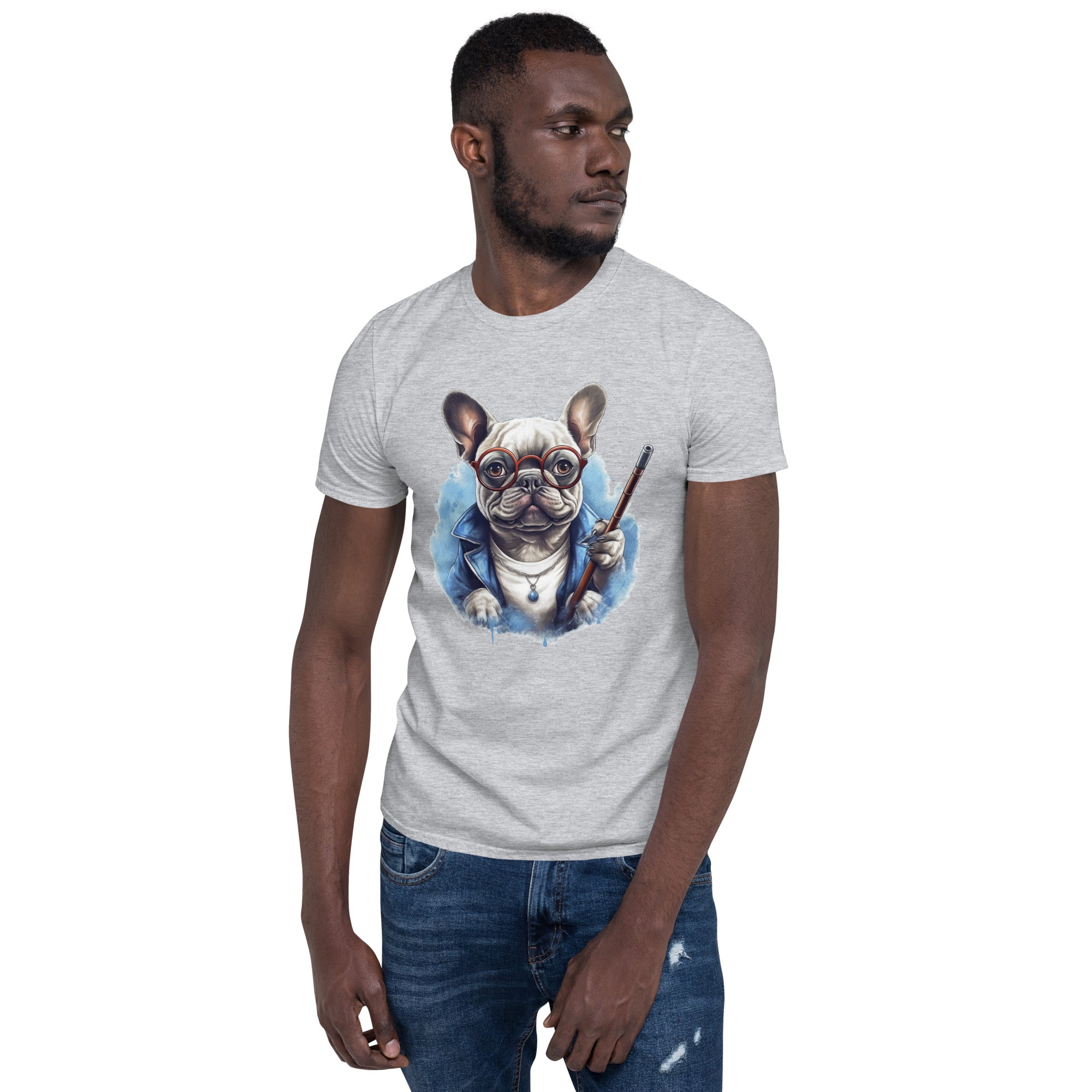 Courageous Frenchie-Themed Unisex T-Shirt