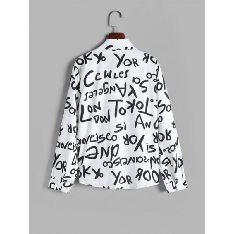 Allover Print Button Up Shirt EH4970