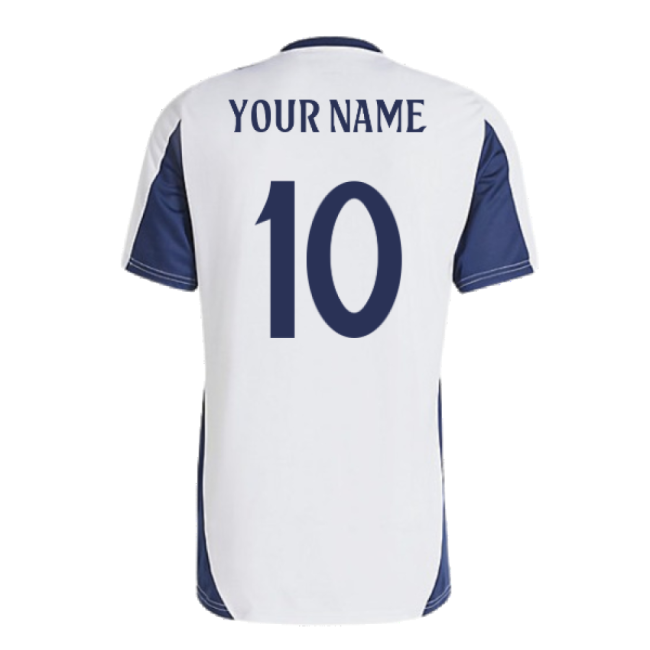 Genuine 2024-2025 Real Madrid Training Shirt (White) (Your Name)