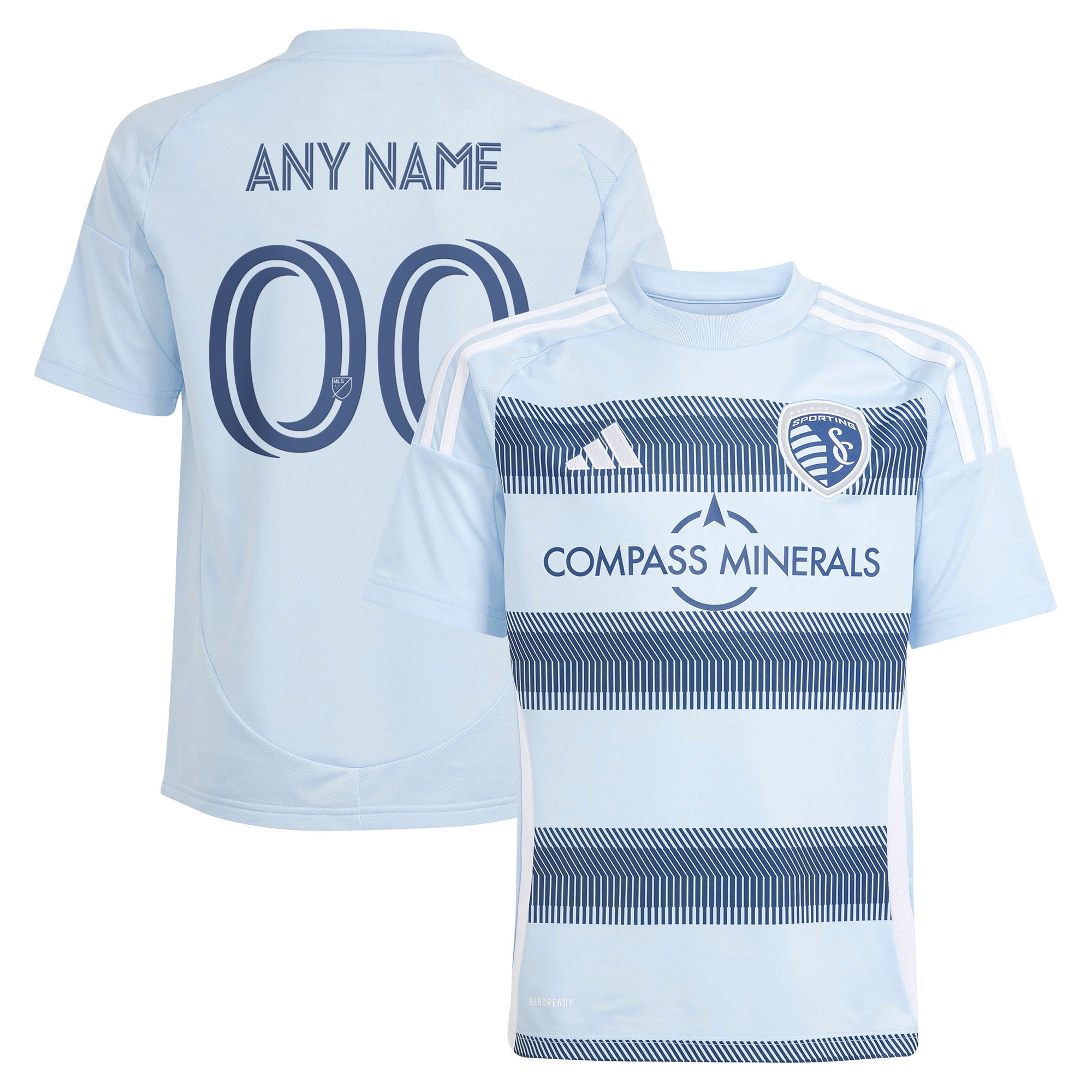 [SJH] Sporting Kansas City Youth 2025 One KC Replica Custom Jersey - Light Blue