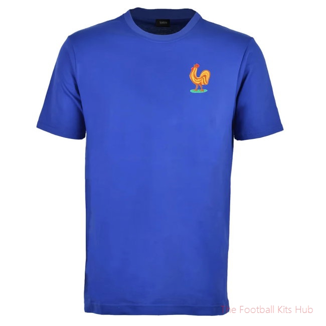 Men France Retro T-Shirt - Royal UEFA Euro