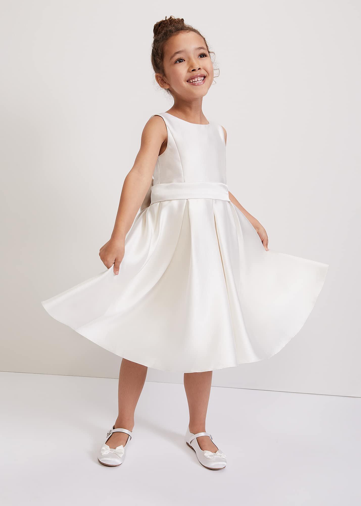 Melody Ivory Satin Dress