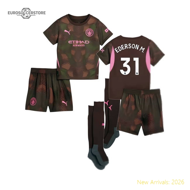 Top-tier Top Flight League Team Ederson M. Third Jersey Smart Fabric