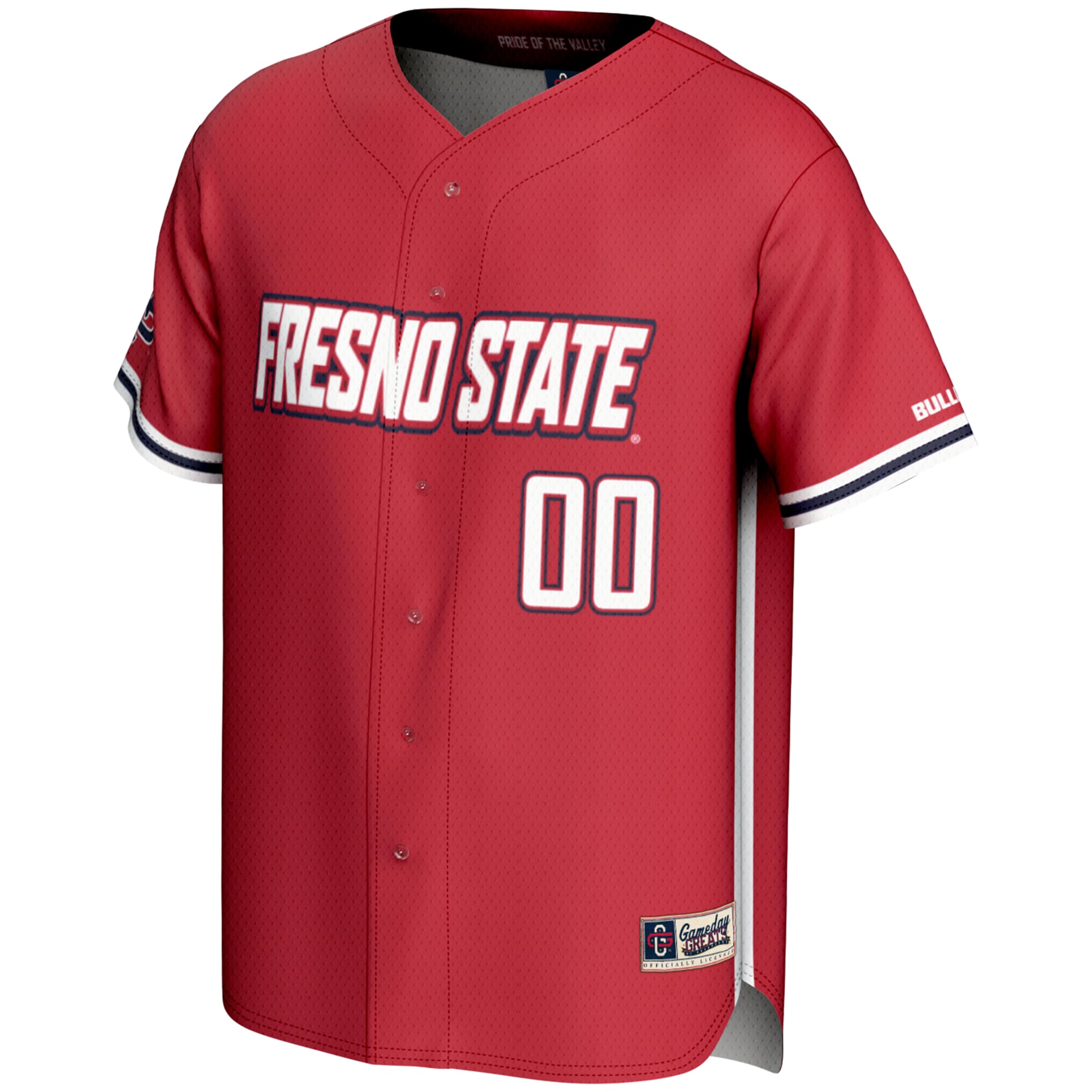 [DDG] Fresno State Bulldogs GameDay Greats Youth NIL Pick-A-Player Lightweight Baseball Jersey - Red