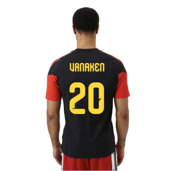 Pro-Grade Belgium 2026-2027 Belgium Training Tee (Black) (Vanaken 20)