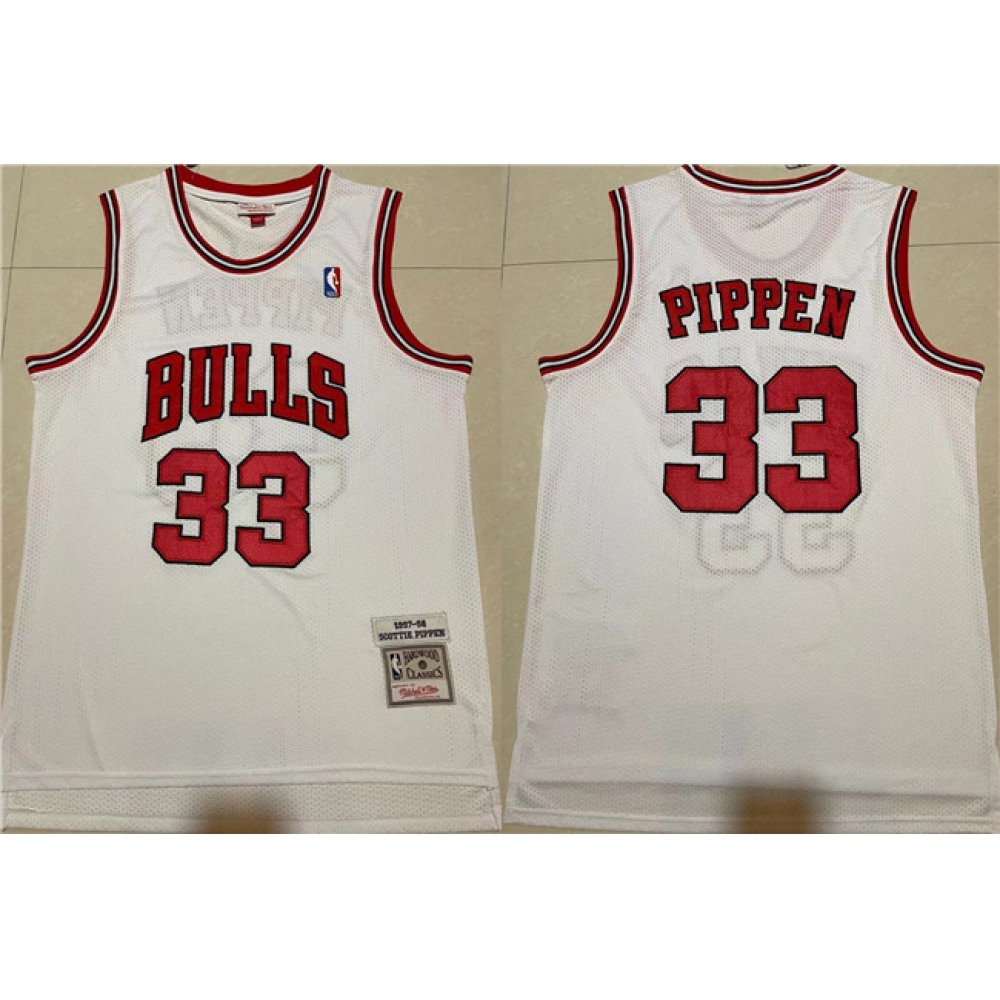 Elite Jersey Chicago Bulls 33 White - - Game Day Essential