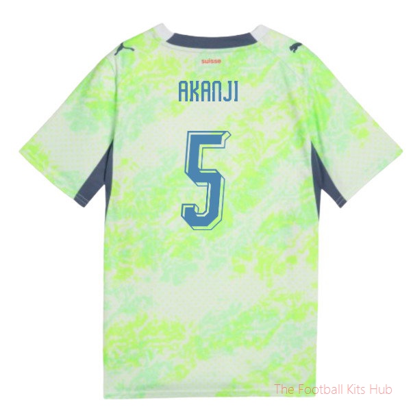 2026-2027 Switzerland Away Shirt (Kids) (Akanji 5)